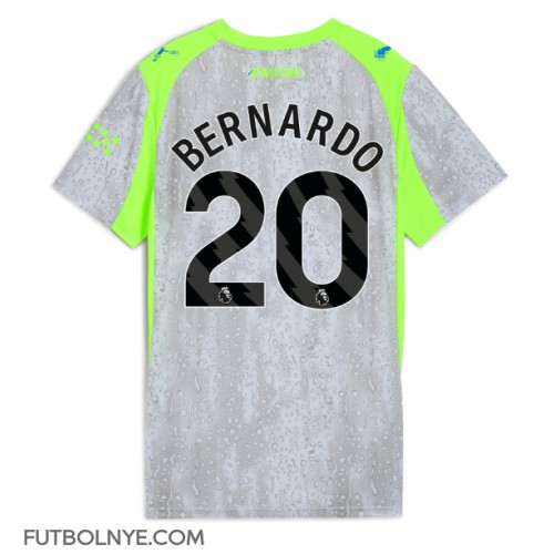 Camiseta Manchester City Bernardo Silva #20 Tercera Equipación para mujer 2025-26 manga corta